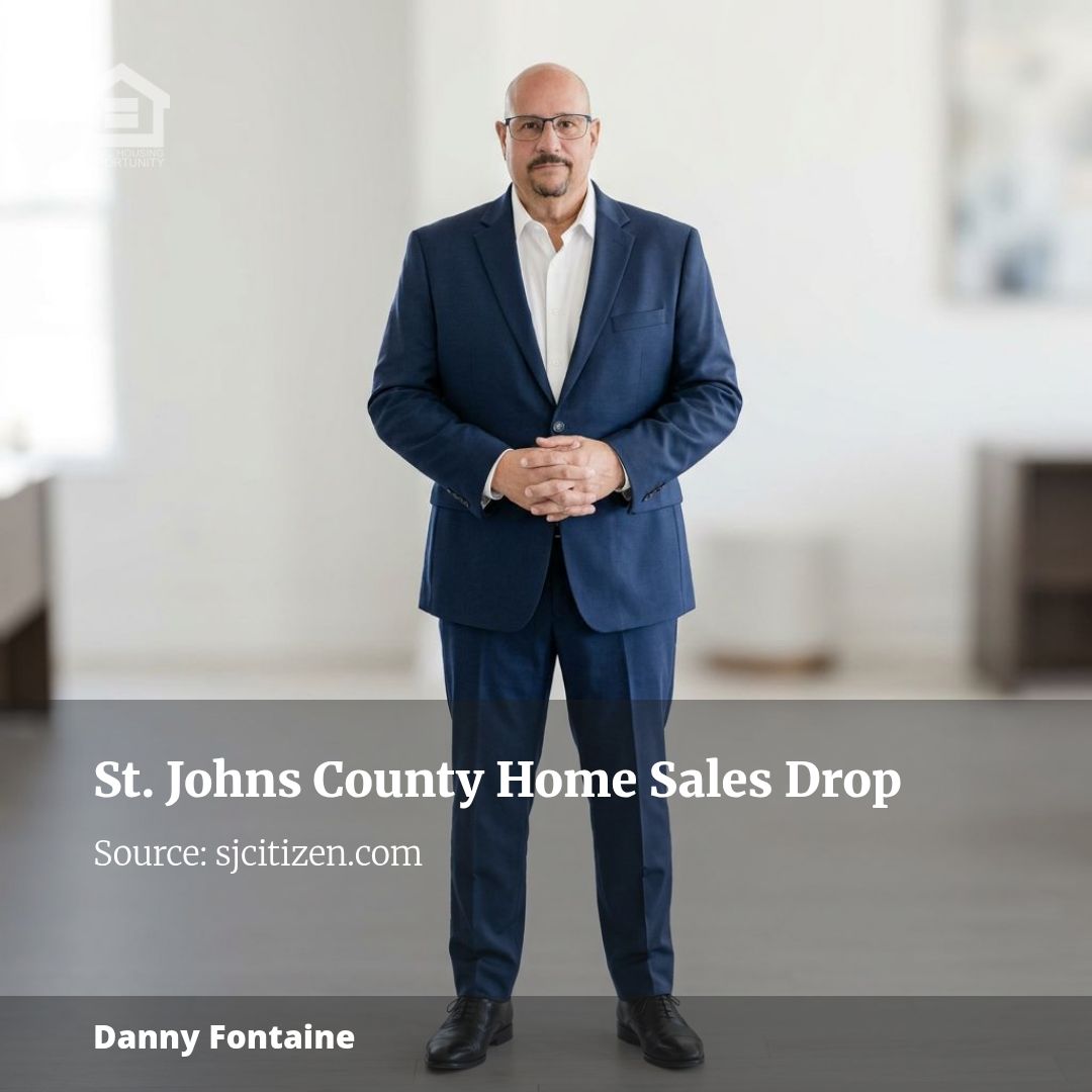 St. Johns County Home Sales Fall 20%, but Median Price Rises