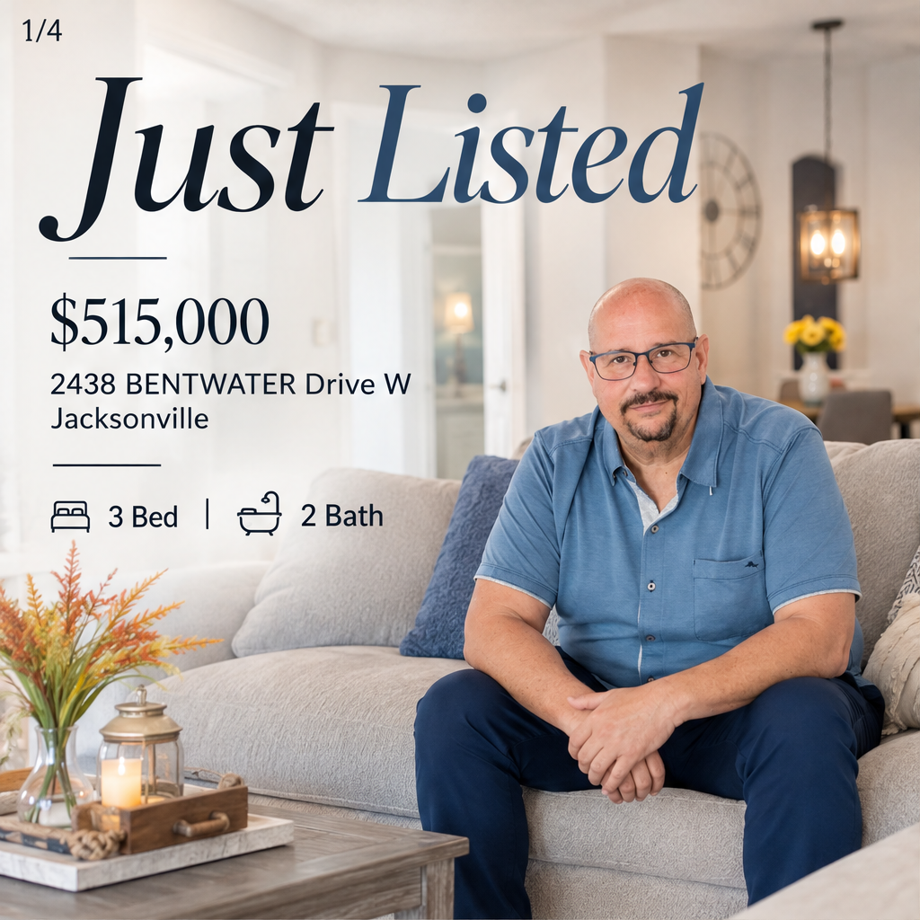 Your Jacksonville Dream Home Awaits—2438 Bentwater Drive W | A spacious 3-bedroom, 2-bath house priced at $515,000.